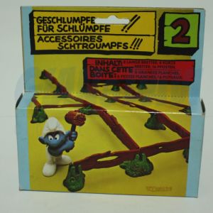4.0040 40040 Playsat 2. Fence Smurf Recinto dei Puffi 1A + BOX 1