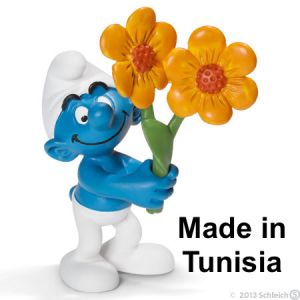 Schleich Puffi 2.0748 Puffo di Ringraziamento Made in Tunisia