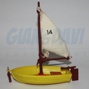 4.0070 40070 Playsat 5. Sail Boat Smurf Barca dei Puffi 1Ap