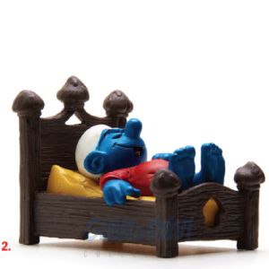 4.0240 40240 Smurf In Bed Smurfs Puffo in Letto 2A 