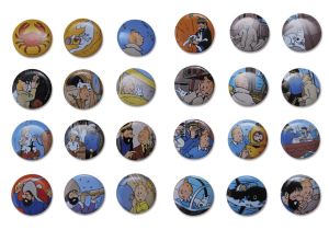 Tintin cartoleria 41240 Tintin badges – set 24 different