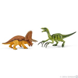Schleich Dinosaurs 42217 Triceratopo e Terizinosauro Piccoli