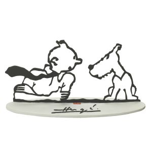 Tintin Figurines en Alliage 46228 sculpture Homage to Hergé