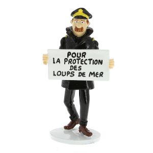Tintin Figurines en Alliage Carte de Vœux 1972 46509 Capitaine Chester
