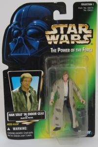 Hasbro Star Wars The Power of the Force Han Solo in Endor Gear