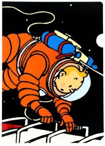 Tintin Cartoleria 15124 Plastic Sleeves - A4 Tintin Lune