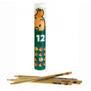 Tintin Cartoleria 54783  Tintin colouring pencils Green box