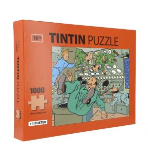 Tintin Puzzle 81550 Objectif Lune Tintin dans l'espace with poster 1000pcs