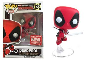 Pop Marvel Deadpool 123 Deadpool 5721 Leaping Exclusive Collector Corps