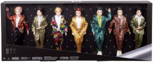 Mattel BTS Bangtan Boys Idol Doll 29cm 7-Pack 33x81cm