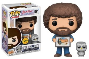 Funko Pop Television 558 Bob Ross 25701 and Hoot Chase