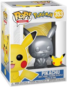 Funko Pop Games 353 Pokemon 54044 Pikachu Silver Metallic
