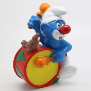 The Smurfs - Bip Holland - 1995 Clown Smurf With Drum Light