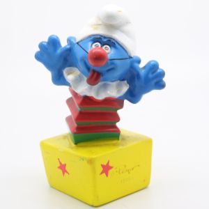 The Smurfs - Bip Holland - 1995 Smurf In A Box Pink Big