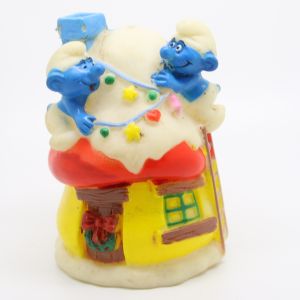 The Smurfs - Bip Holland - 1995 Smurfs On Smurfhouse Small Light