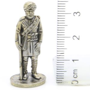 Ferrero Kinder Ü-Ei Soldatini Metallfiguren Britisch-Indien - H46 35mm Messing Eisen