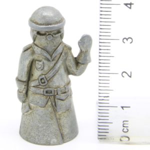 Ferrero Kinder Ü-Ei Soldatini Metallfiguren Fingerhut Miniaturen - Barufe Polizist Eisen