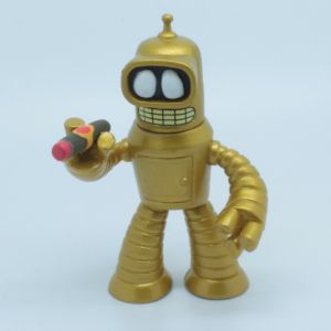 Funko Mystery Minis Science Fiction S2 - Futurama Bender Gold Hot Topic Exc 1/72