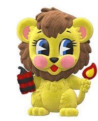 Pookie Lion flocked 1/18 Villainous Valentines Paka Paka Mystery Minis Funko