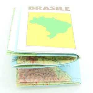 Gadget Sorpresine - Mulino Bianco - Fiammiferini anni 80 - Cartina Brasile no foglio