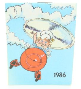 Gadget Sorpresine - Mulino Bianco - Gadget anni 80 - Cancelleria Calendario 1986