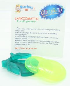 Gadget Sorpresine - Mulino Bianco - Giocalitutti - Lanciomatto Verde Giallo