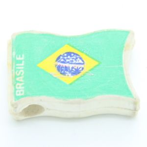 Gadget Sorpresine - Mulino Bianco - Gommine anni 80 - Bandiere Logo Brasile A