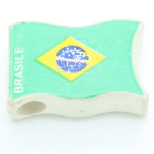 Gadget Sorpresine - Mulino Bianco - Gommine anni 80 - Bandiere Logo Brasile B