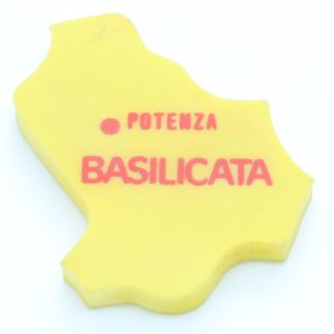 Gadget Sorpresine - Mulino Bianco - Gommine anni 80 - Regioni Basilicata Giallo