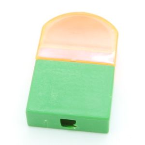 Gadget Sorpresine - Mulino Bianco - Gommine anni 80 - Scatolina Cappuccio Verde Arancio