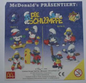 McDonald's PUFFI SPORTIVI CARTINA ILLUSTRATIVA