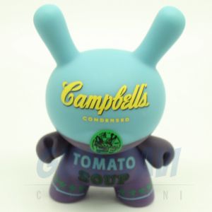 Kidrobot Vinyl Mini Figure - Dunny Andy Warhol 1 - Campbell's Blue 3/40