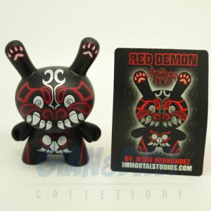 Kidrobot Vinyl Mini Figure - Dunny Azteca 2 - Red Demon 1/200
