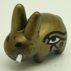 Kidrobot Vinyl Mini Series - Lore of the Labbit - Eye of Horus Gold 1/25
