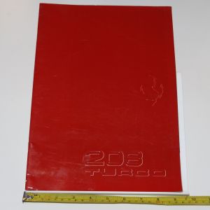 Libro Pubblicazione Ferrari 208 Turbo 10 pagine