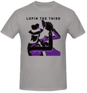 Bandai Lupin the Third T-Shirt Exclusive Grey Version Size M