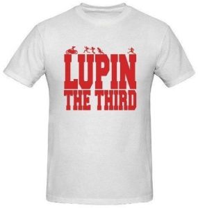 Bandai Lupin the Third T-Shirt Exclusive White Version Size L