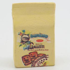 Barilla Mulino Bianco - Gommina 1984 Forma di Pacco Biscotti - Galletti