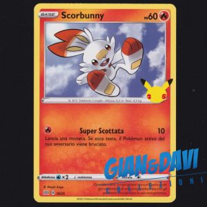 2021 Pokemon Mcdonald's 25th Anniversary ITALIANO 16/25 Scorbunny