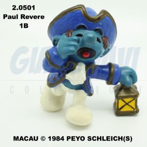 2.0501 20501 Historical Paul Revere Smurf Puffo Puffi Storici 1B