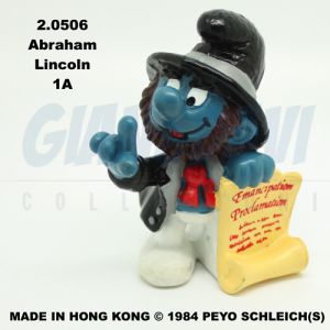 2.0506 20506 Historical Abraham Lincoln Smurf Puffo Puffi Storici 1A