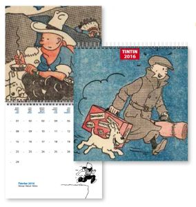 Tintin Cartoleria 24340 Small Calendar 2016 15 x 15 cm