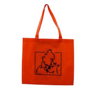 Tintin Borse 04217 Reausable Bag Orange 43x40 cm