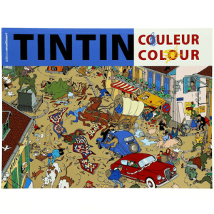Tintin Libri 24348 Livre de coloriage Tintin Couverture bleu