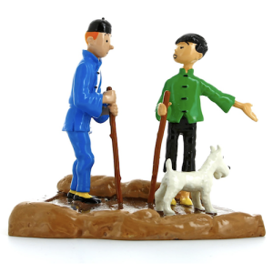 Tintin Figurines en Alliage 46218 Tintin and his guide Chang