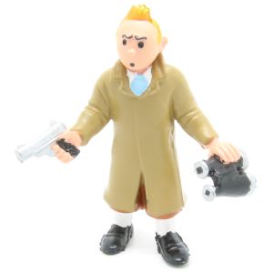 Tintin PVC 1984 Comics Spain - Tintin with Gun