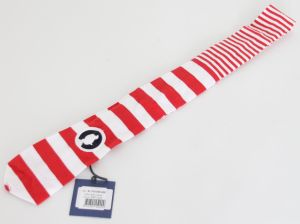 Tintin Striped Necktie 81-279-045-000 Oscar Red White