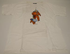 Tintin T-Shirt Outlet 01956 Tintin e Milou Cosmonaute White L