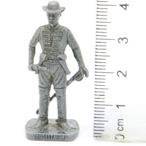 Ferrero Kinder Ü-Ei Soldatini Metallfiguren USA Sudstaaten um 1862 - Sudista 1 - Eisen Opaque
