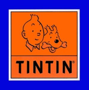 Tintin Moulinsart Adhésifs 04090 Autocollants Headshot 16x16cm
